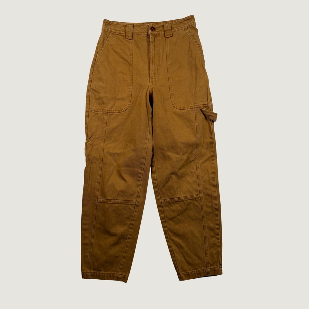 Alex Mill Carpenter Pants Womens High Rise Utility Tapered 28x29 Workwear Earthy